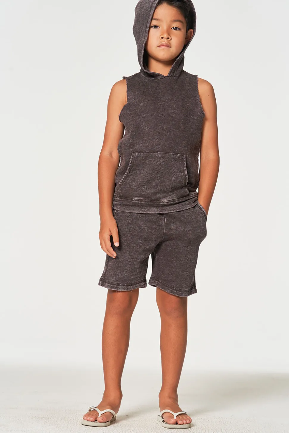 Chaser Brand Boys Linen French Terry Beach Shorts New