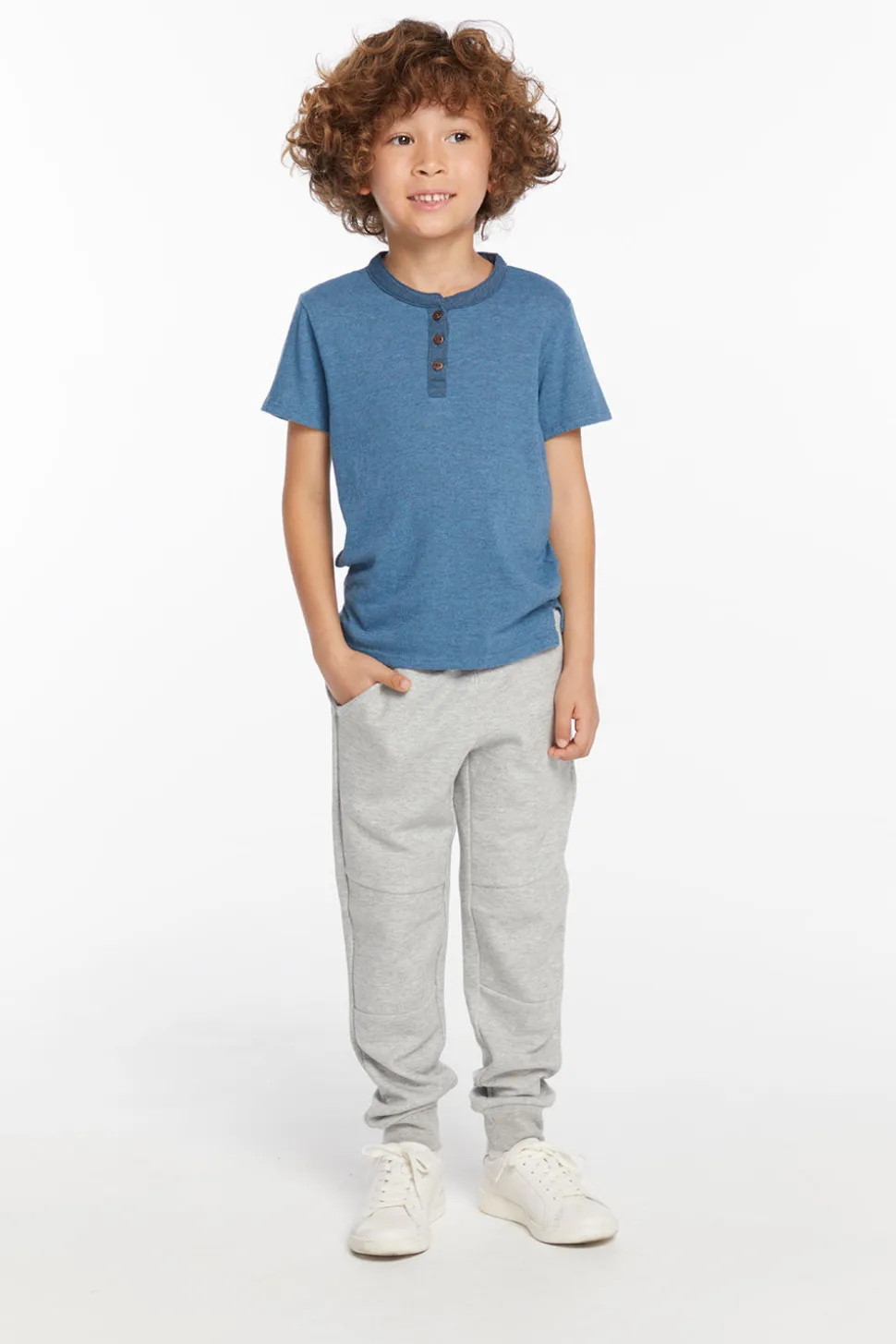 Chaser Brand Boys Niagara Short Sleeve Henley Cheap