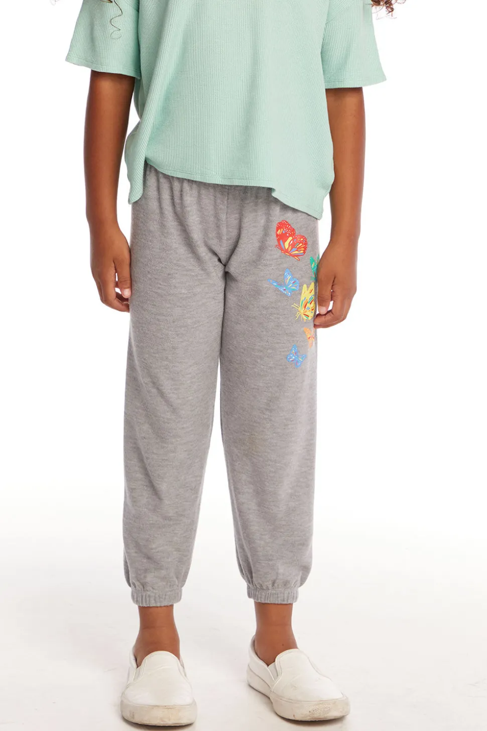 Chaser Brand Butterflies Girls Cozy Knit Sweatpant Online