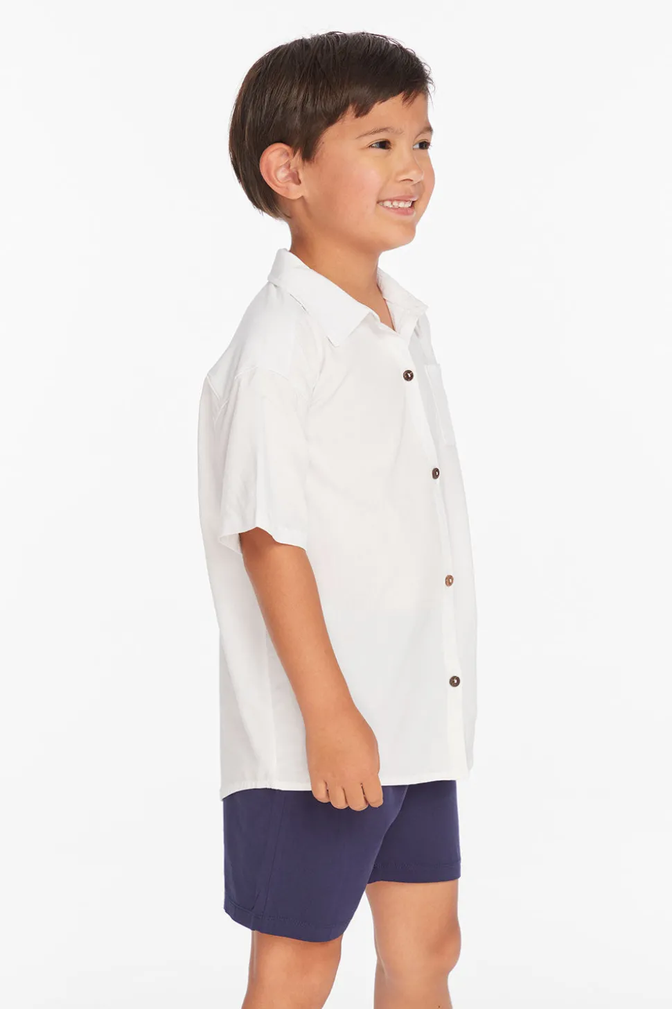 Chaser Brand Collared White Button Down Boys Shirt Cheap