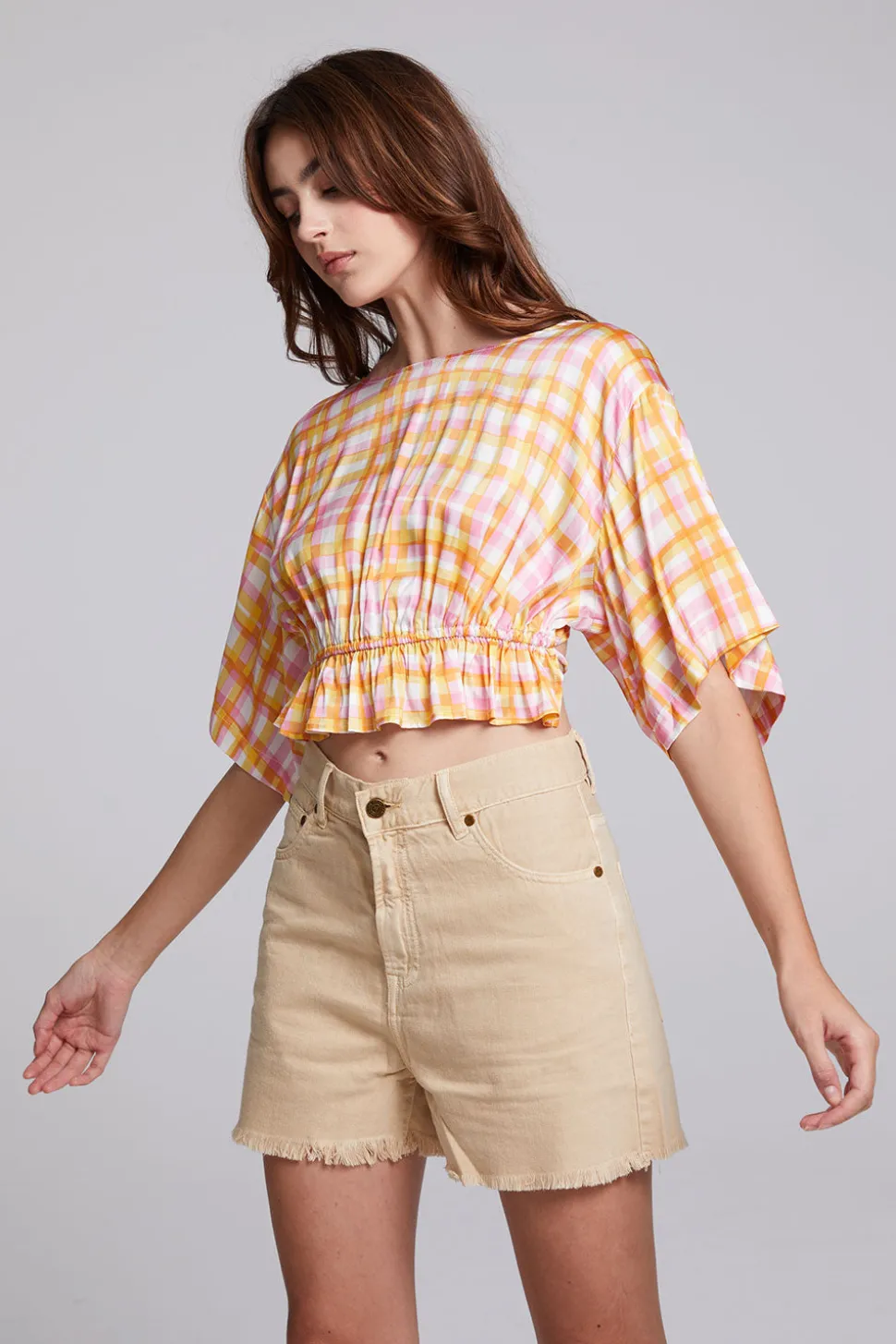 Chaser Brand Cortona Dahlia Blouse Hot
