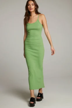 Chaser Brand Emma Piquant Green Maxi Dress Best Sale