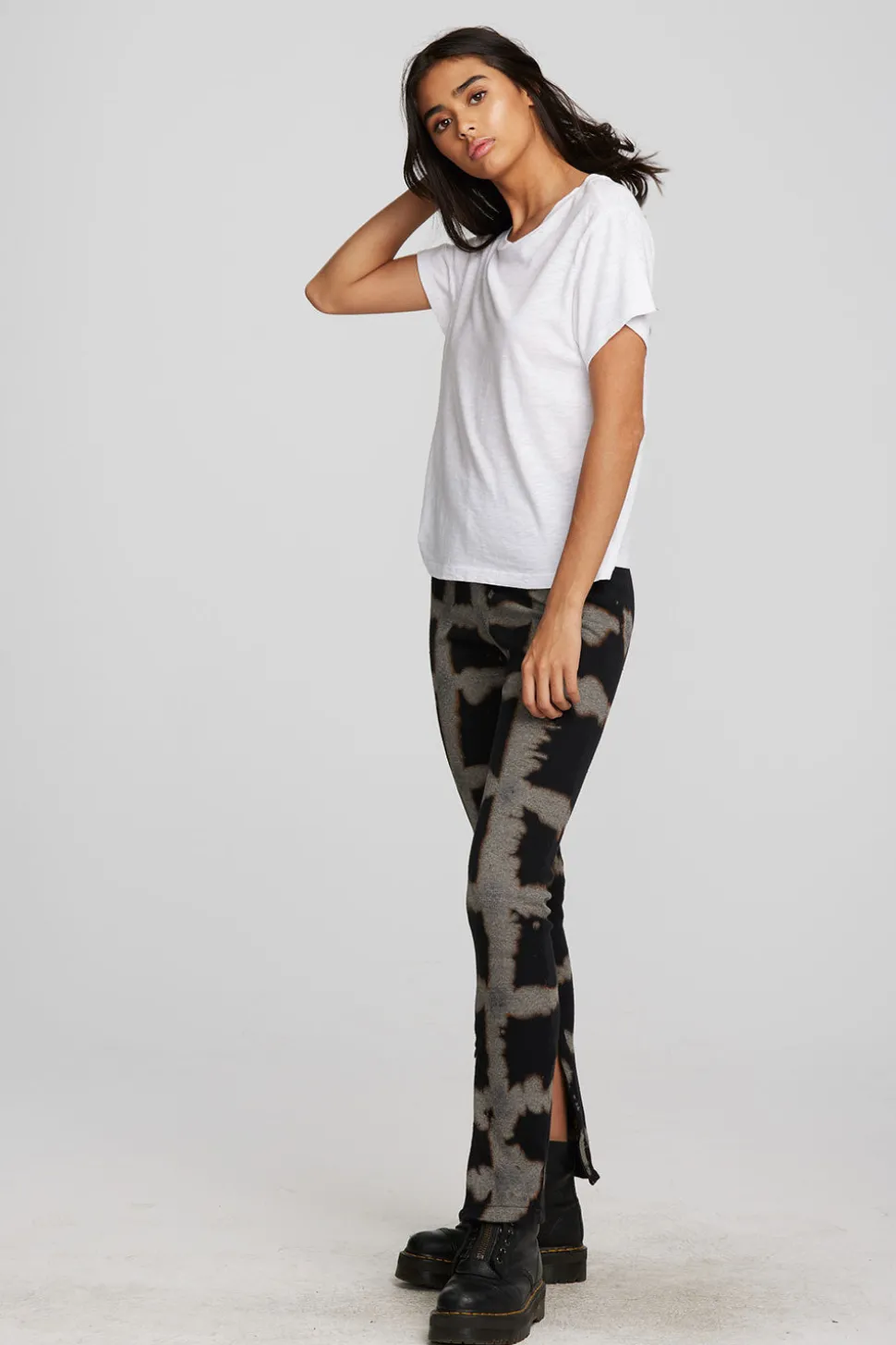 Chaser Brand Gauze Jersey Oversized Crewneck Tee Discount