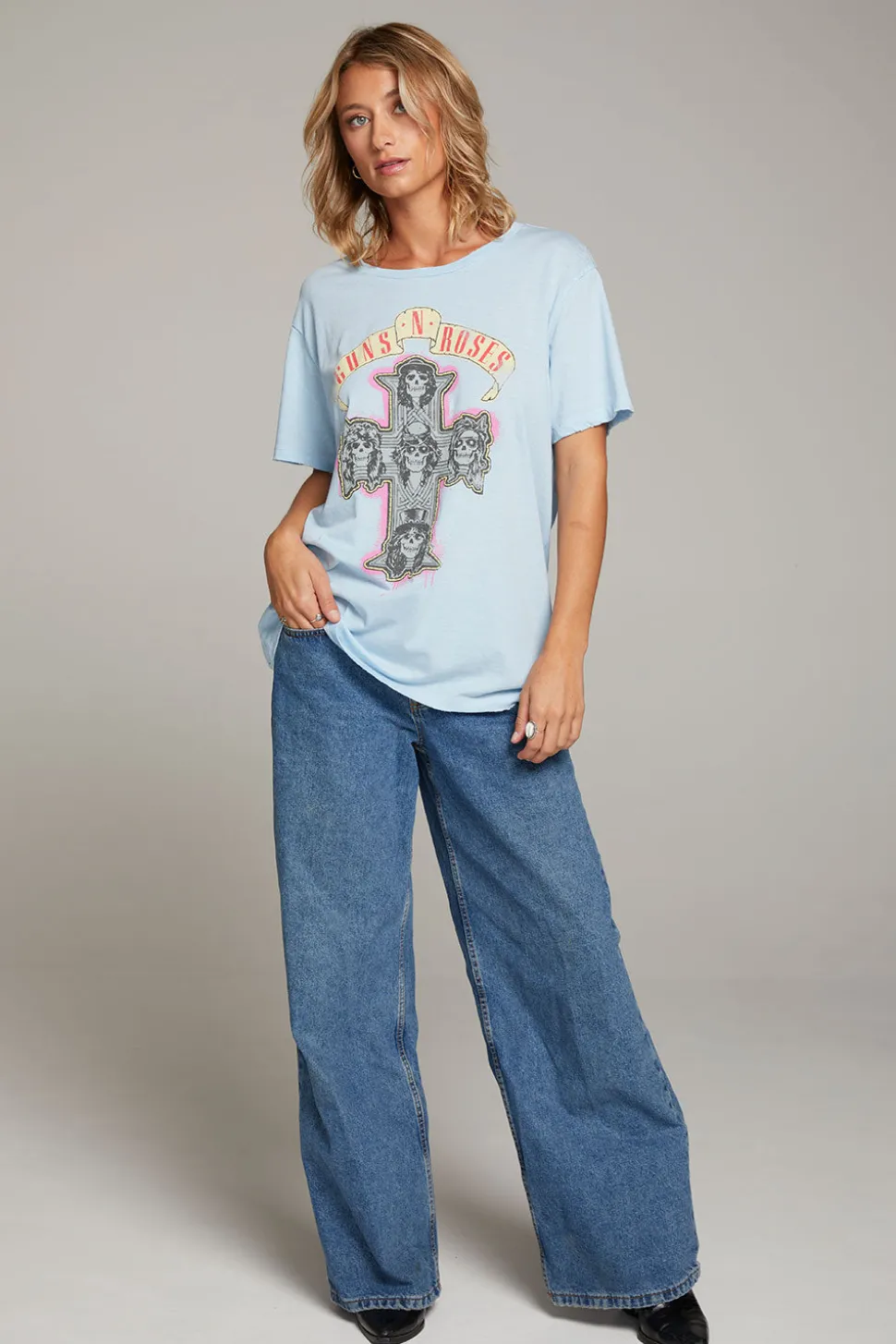 Chaser Brand Guns N' Roses Skull Cross Tee Cheap