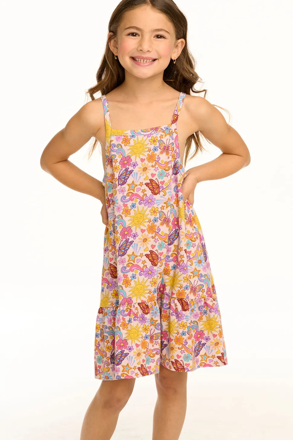 Chaser Brand Helena Sunny Days Print Dress Outlet