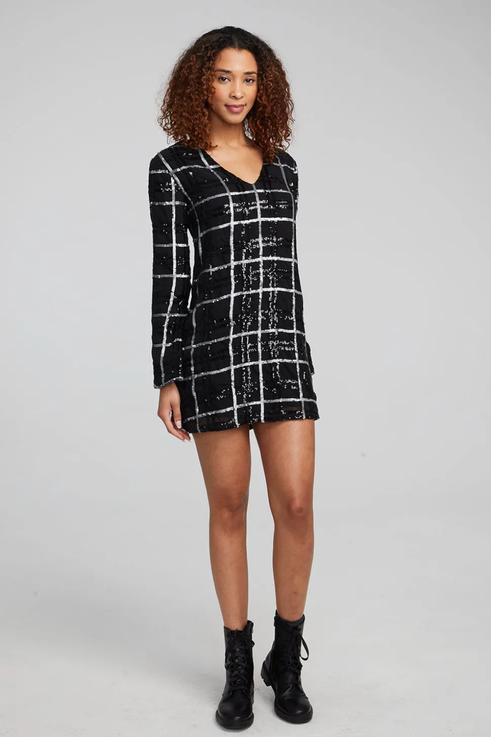 Chaser Brand Hunter Fairfax Plaid Mini Dress Online