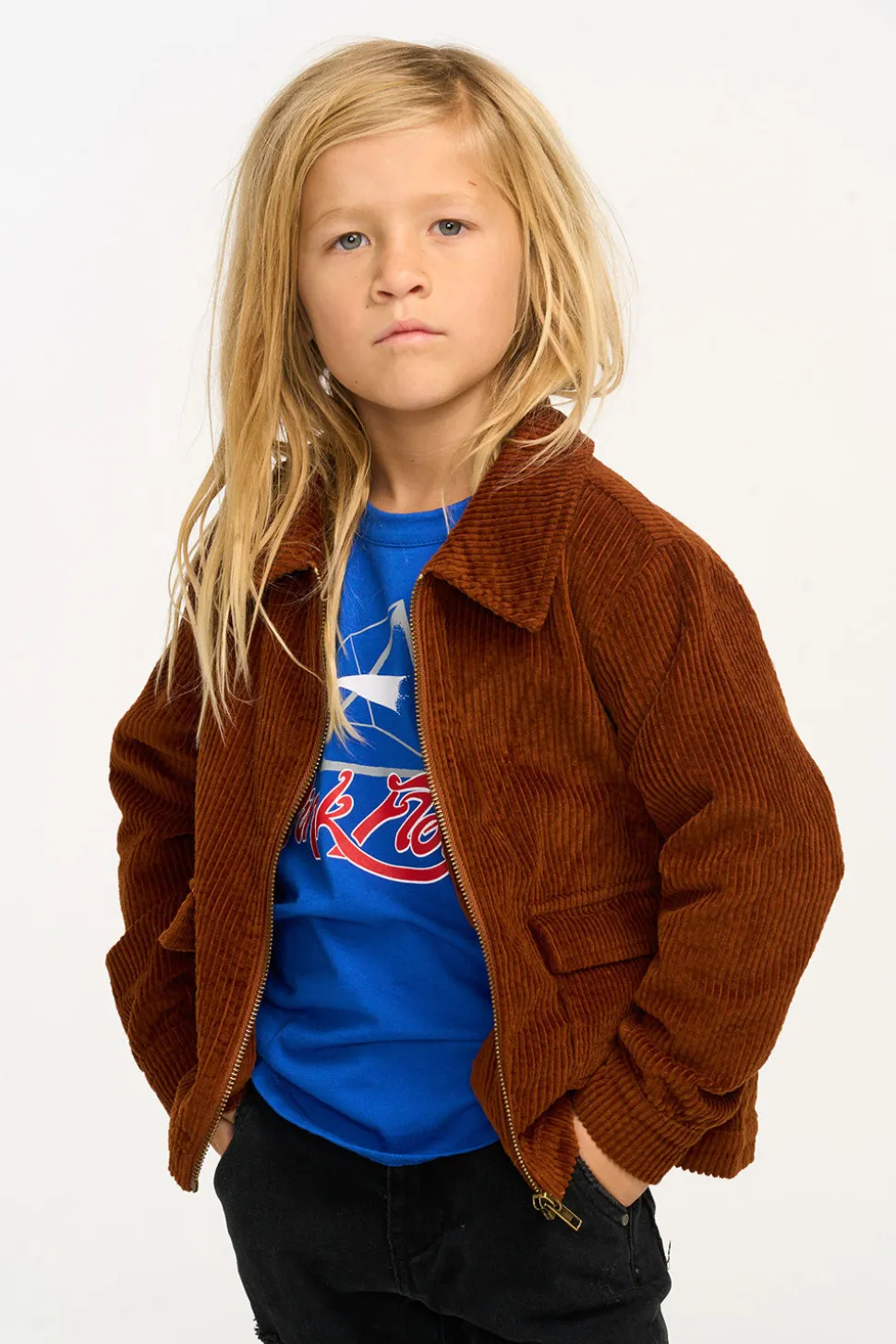 Chaser Brand Martin Walnut Brown Zip Up Corduroy Jacket Online