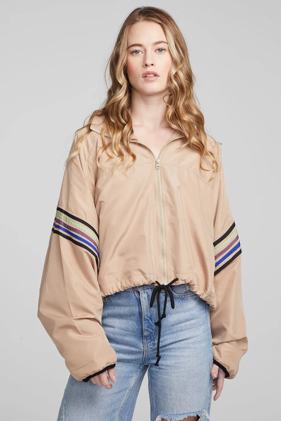 Chaser Brand McCartney Cappuccino Zip Up New
