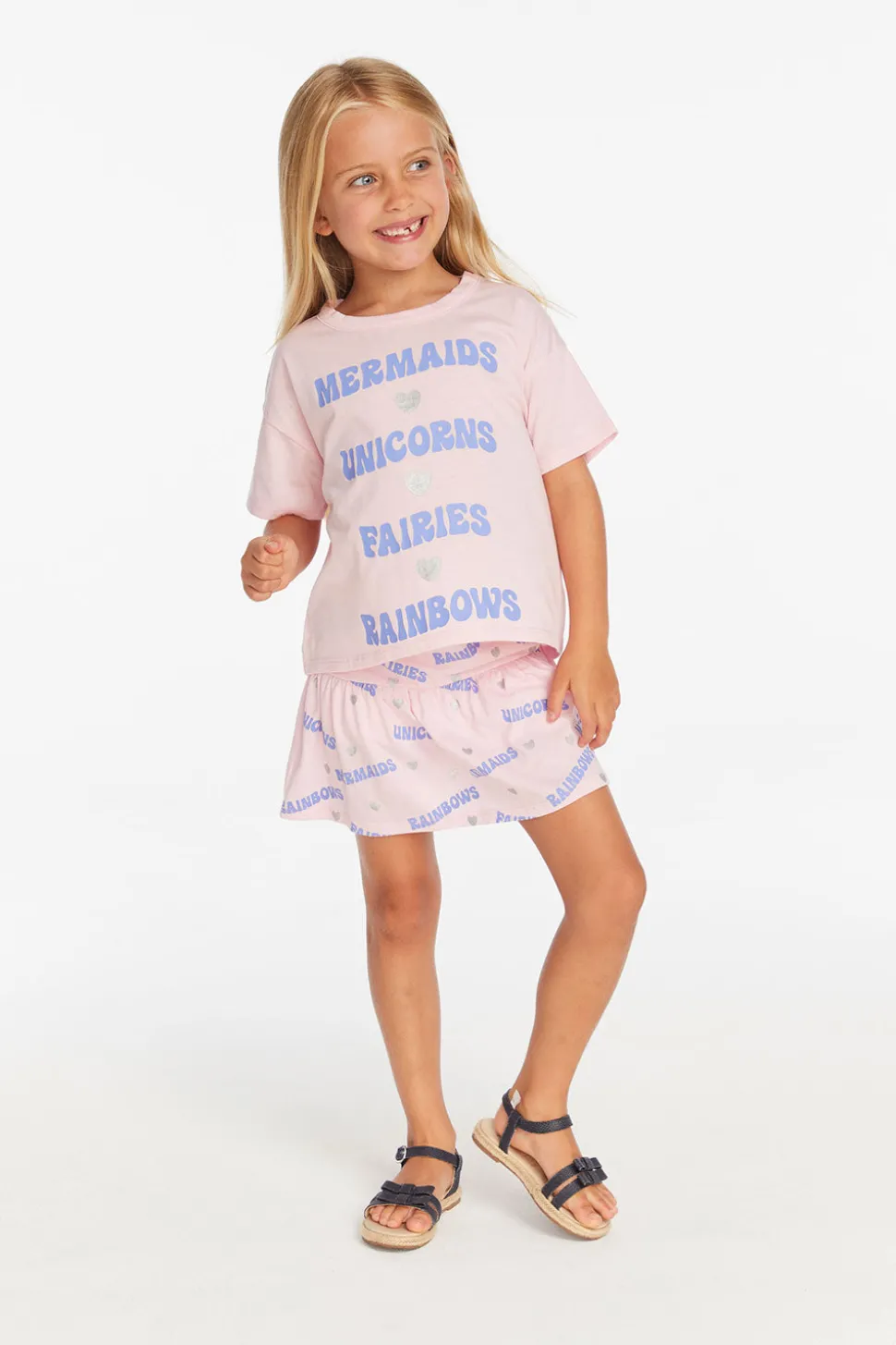 Chaser Brand Mermaid & Friends Peplum Girls Skort Flash Sale