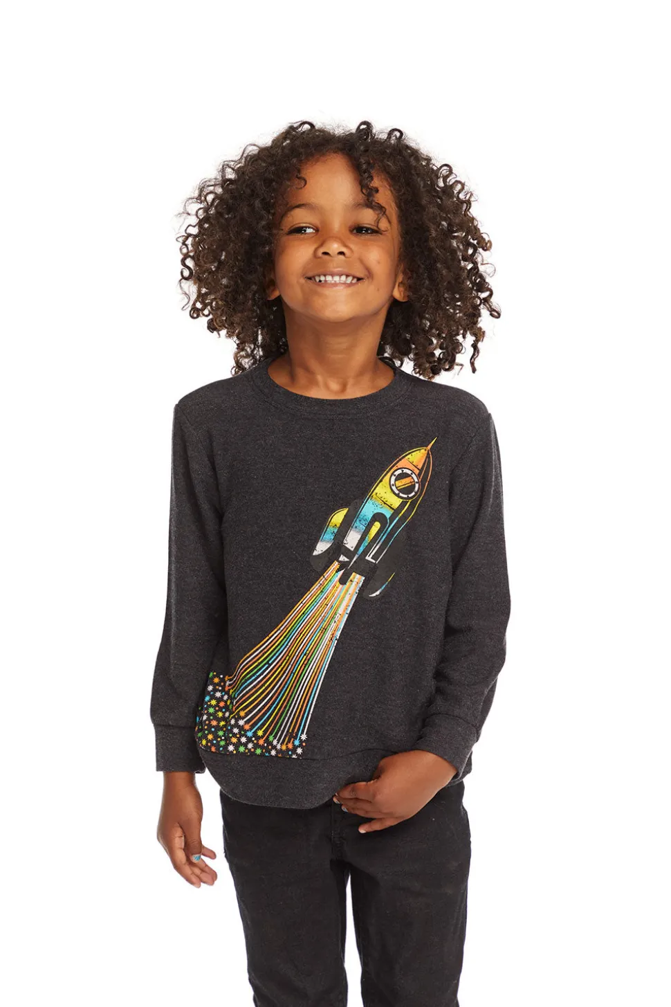 Chaser Brand Rocket Ship Long Sleeve Flash Sale