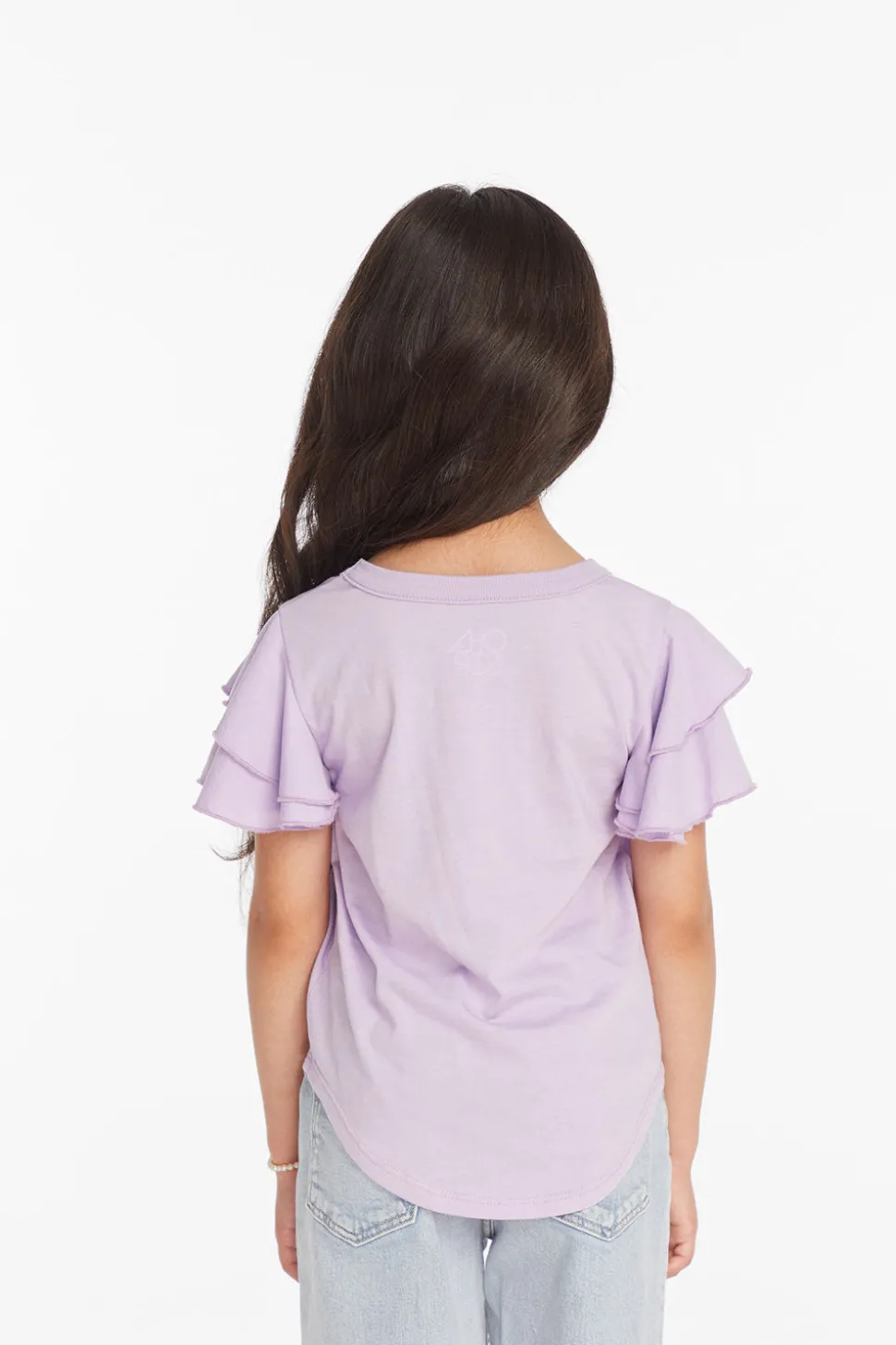 Chaser Brand Rolling Stones Rainbow Script Girls Tee Hot