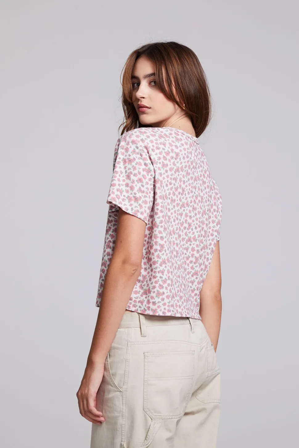 Chaser Brand Servino Ditsy Rose Tee Discount