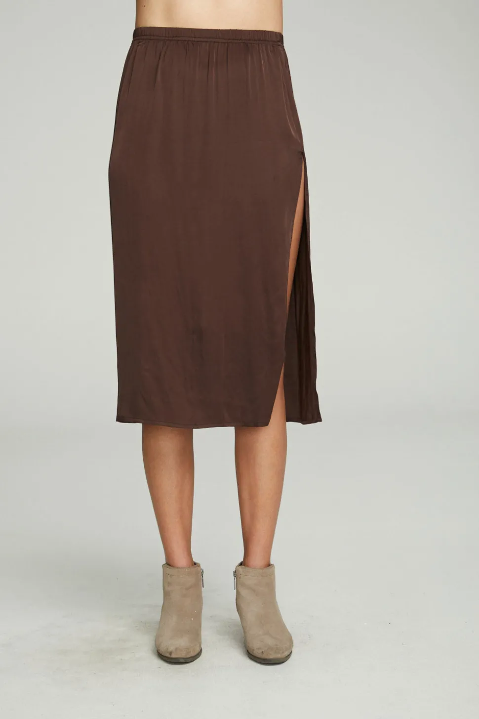 Chaser Brand Side Slit Midi Skirt Best