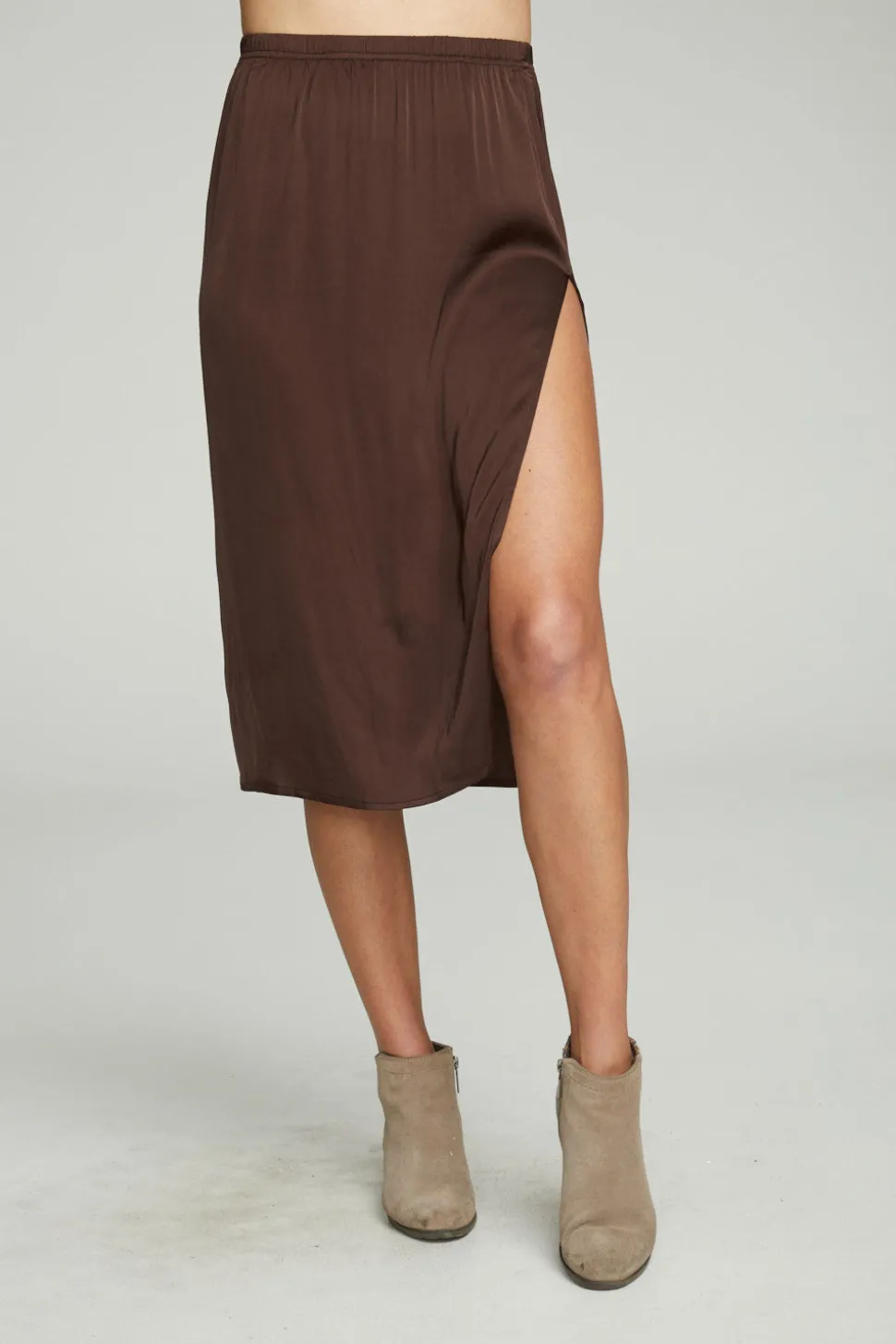 Chaser Brand Side Slit Midi Skirt Best